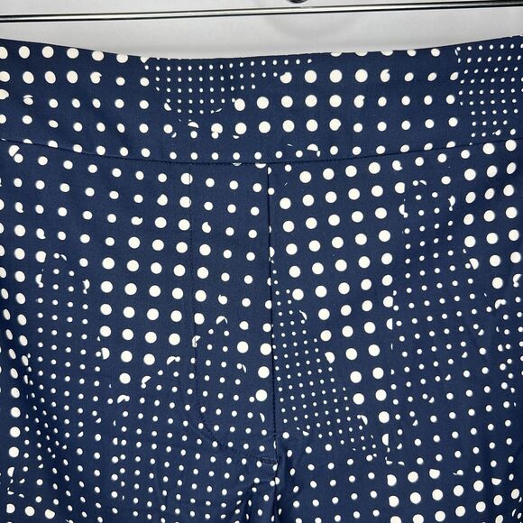SPANX Patchwork Polka Dot 4" Sunshine Shorts Womens Size Large Navy Blue - Picture 5 of 12